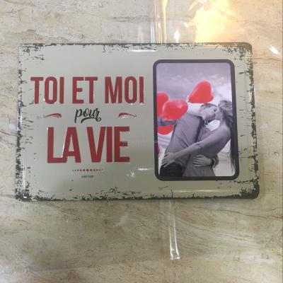 China Factory Direct High Quality Customized Metal Tin Photo Frame Metal For Souvenir for sale