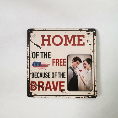 China Factory Direct High Quality Customized Metal Photo Frame For Souvenir for sale