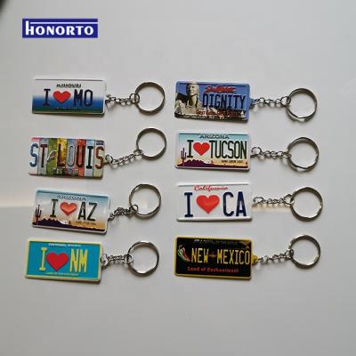 China Wholesale Decoration Souvenir License Plate Key Chain For Gift for sale