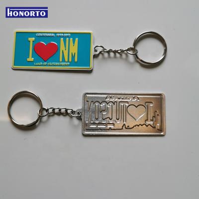 China Custom Wholesale Decoration SEDEX Souvenir Metal License Plate Key Chain for sale