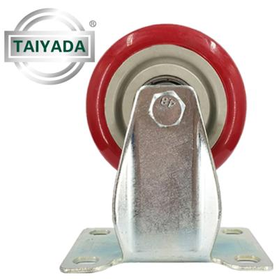 China Industry TYP 4IN/100MM Industrial Medium Duty Rigid PVC Caster Wheel for sale