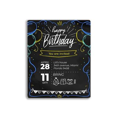 China Europe Customized Luxury Milestone Birthday Invitation Paper Card Printing Programmable Wholesalers for sale