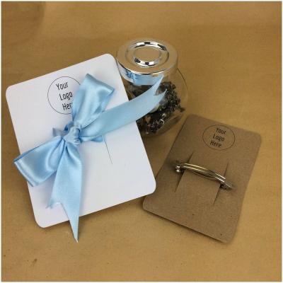 China Recyclable Custom Hair Bow Hair Clip Packaging Card Box Supplies, Eco Friendly Cardboard Package For Hair Accessories for sale