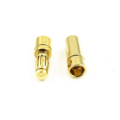 China Model Battery Plug Mass 3.5mm Banana Plug, 24K Gold Plated Electrical Plug For Rc Motor ESC, Gc3510-f Gc3510-m G3510 for sale