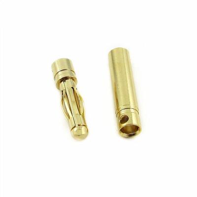 China Model Battery Plug Mass 4mm Banana Plug, 24K Gold Plated Electrical Plug For Rc Motor ESC, Gc4010-f Gc4010-m G4010 for sale