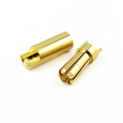 China Model Battery Plug Mass 5mm Banana Plug, 24K Gold Plated Electrical Plug For Rc Motor ESC, Gc5510-f Gc5510-m G5510 for sale