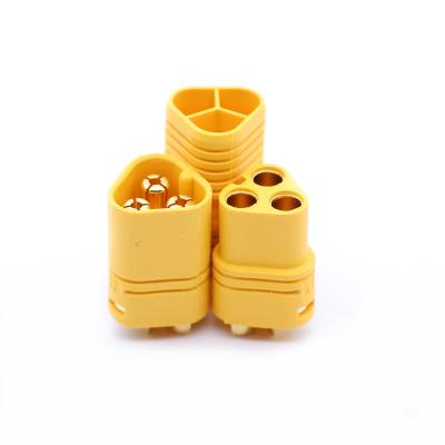 China Original Model Battery Plug Mass Mt60 Motor Plug Kit 3.5mm 3 Pole Male-Female Bullet Mt60-m Mt60-f Connector Three-hole Plug Male Connector for sale