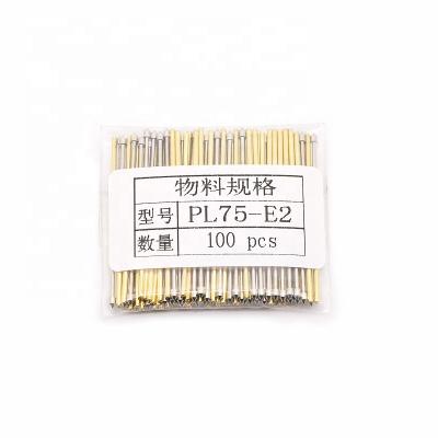 China PL75-e2 Main Test Probe Shape Cone Diameter 1.02mm Diameter 1.02mm Length 33.35mm For PCB Test Probe PCB Pogo Die IC Pogo Terminal 1.40MM for sale