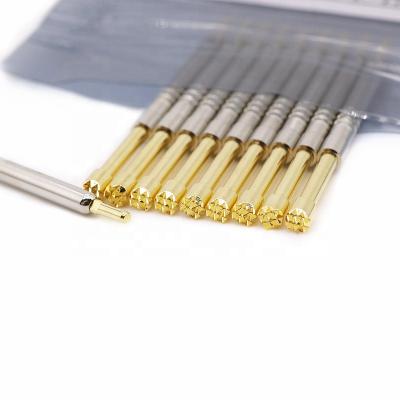 China Phosphor Copper Test Probe Ph-4h Nine Claw Plum Head Pcb Integrated Function Test Die 2.5mm Length 38.0mm For PCB Test IC Pogo Pin for sale