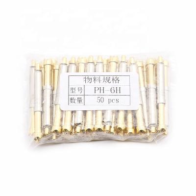 China New Plum Head Pcb Integrated Function Test Claw Probe Ph-6h Brass Test Die 5.0mm Length 40.0mm For PCB Test IC Pogo Pin for sale