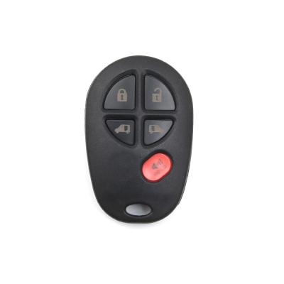 China Vehicle Locksmith Supplies Car Key Cover 5 Button Blank Shell Universal Smart Remote Car Key Blanks for sale