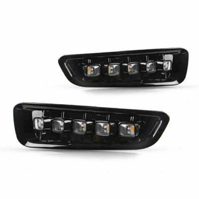 China Bull Bar Bracket 2020 F150 SVT Raptor Fog Light 1 Pair DRL LED Daytime Running Lights With Turn Signal Fog Lamp For Ford Raptor SVT F150 17-18 for sale