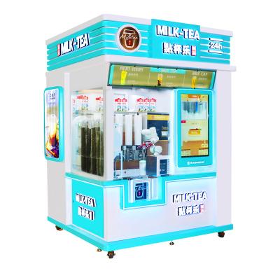 China SDK Robotics Arm Smart Milk Tea Coffee Vending Machine Fresh Boba Bubble Tea Vending Machine Commercial Pearl Cold Drink Vendor for sale