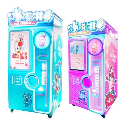 China Shopping Mall Office Buildings Robot Soft Ice Cream Vending Machine Fully Automatic Coin Operated Self Serve Vending Machine For Protein Ice Cream Frozen 2022 for sale