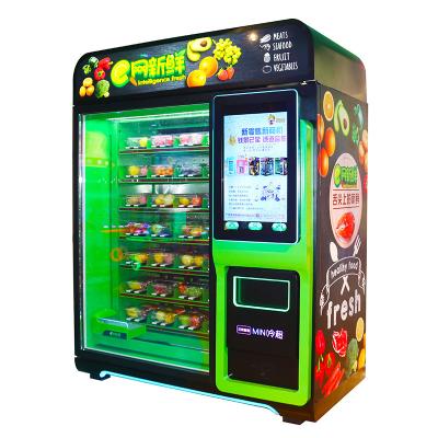 China Ads Display Fresh Fruit Salad Vending Machine Frozen Fruit Smoothie Maker Vending Machine For Vegetable Fresh Fruit Egg Outdoor For Sale for sale