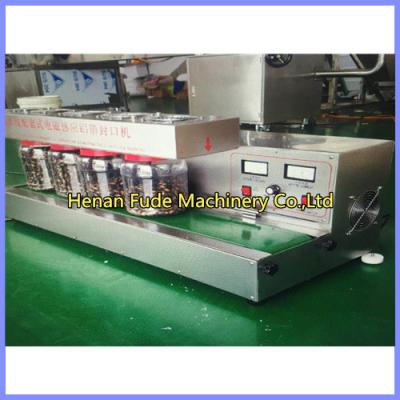 China peanut butter glass bottle sealing machine, sesame paste bottler sealer for sale