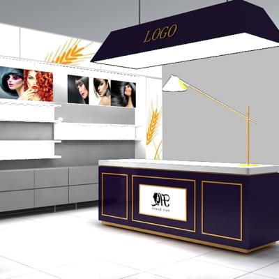 China Hair Salon Shop Customized Wig Display Shelf Rack For Hair Salon Commercial Display Cabinets Wholesale for sale