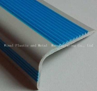 China Double color Stair nosing,plastic PVC-AL extrusion parts.size and color can be customi for sale