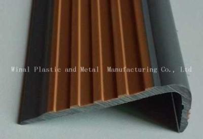 China Anti-slip stair strip,plastic PVC-AL extrusion parts.size and color can be customi for sale