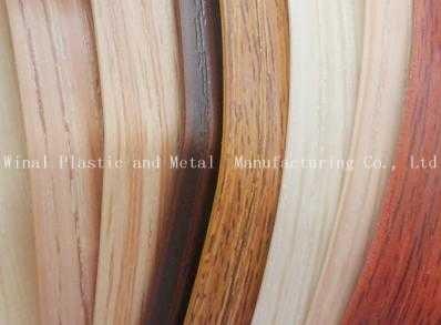 China Cabinet wood grain edge banding,PVC,color & size can be OEM according to the drawings. for sale