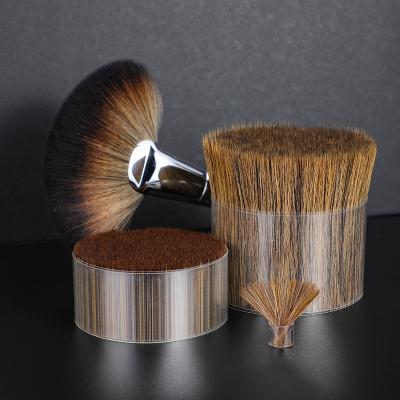 China Excellent Elasticity PBT Durable Plastic Fiber Natural Badger Hair Compatible For Makeup Brushes for sale