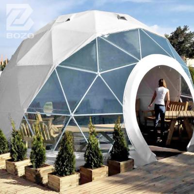 China UV Resistance Commercial Garden Domes House Tent 2-4 People Geodesic Dome With Modern Bedroom Furniture Set On Sale for sale