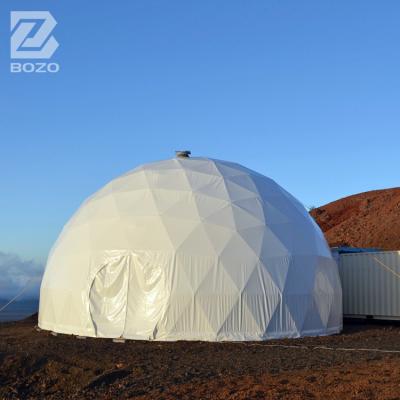 China UV Resistance Eco Price 2 People 6 Meters Diameter PVC Structure Glamping Dome Tents For Events for sale