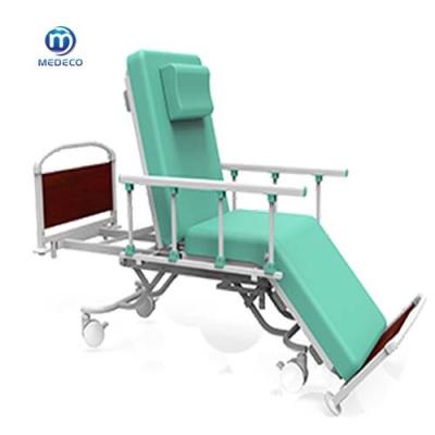 Chine Chaise 200cm x 70cm x 60cm de hémodialyse de vert de lit d'hôpital à vendre