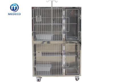 Cina Progettazione acrilica del piatto di Cat Cage With Middle High-Strength dell'animale domestico di prima scelta di acciaio inossidabile in vendita