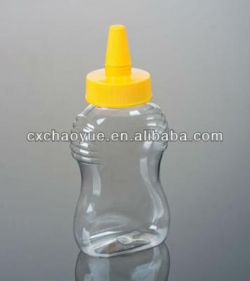 China Food Pet Plastic Clear Squeezable Ketchup Bottle With Food Grade for sale