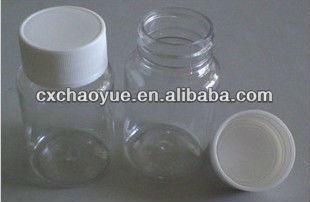 China Clear 80ml Pharmaceutical Plastic Medicine Bottles, Empty Pill Bottles, Wholesale Pill Bottles for sale