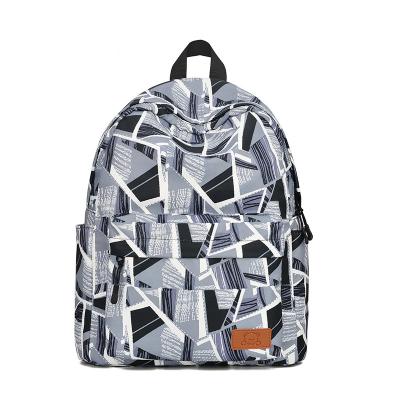 China Waterproof Lightweight Unisex Classic Printed Casual Backpacks College School Bag Rucksack Travel Backpacks for sale