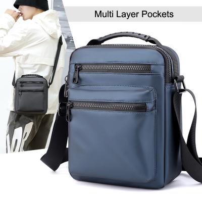 China Multi Layer Pockets Fashion Sling Bags For Men Bags Cross - Body Layer Pockets Men Outdoor Multi Messenger Bags for sale