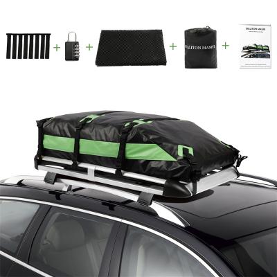 China High Quality Durable Waterproof Collapsible 15 Cubic Feet Car Roof Top Folding Bag For Traveling With Large Capacity for sale