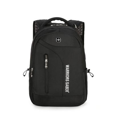 China With USB Fashion Canvas School Backpack Hot Selling Black Bag for sale