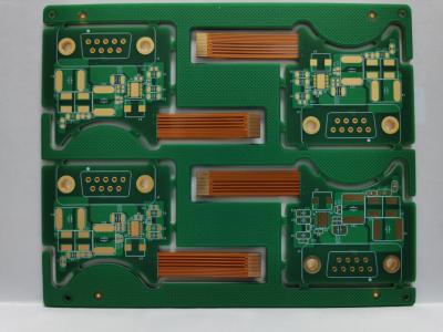 China Sanforizado de perforación posterior PCB rígido flexible con Hasl Lf Superficie 1-28 capas Enig tratamiento en venta