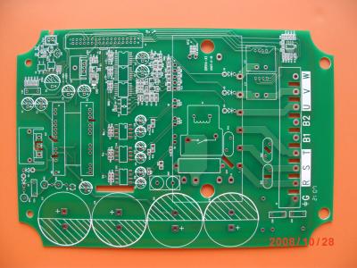 China 2Layers Double Sided PCB In Green Solder Resist Color Flame Retardant for sale