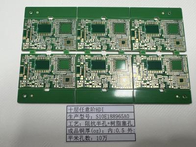 China Impedância controlada FR-4 HDI PCBs Branco/Negro/Amarela Silkscreen 3mil Linha à venda