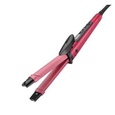 China 360 Swivel Rope 2020 Quality Quality Magic 2 In 1 Straighter Plate Titanium Nano Ceramic Hair Curler for sale