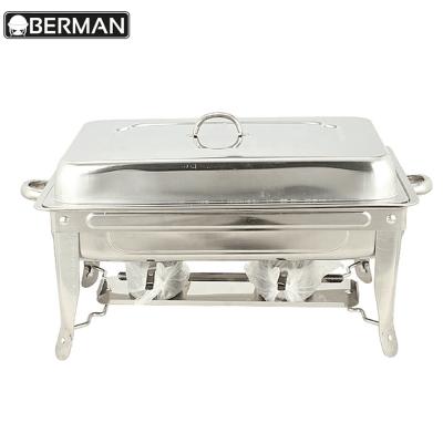 China Fashion Factory Wholesale Indian Cheapest Portable Folding Stainless Steel Chafing Dish For Cafeteria for sale