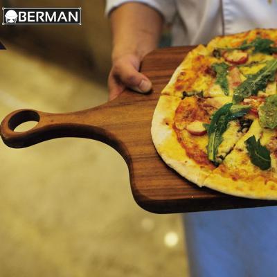 China Centerpiece luxury pizza wedding fashion event wooden dish, berman wooden buffet pizza serving trays for other hotel for sale