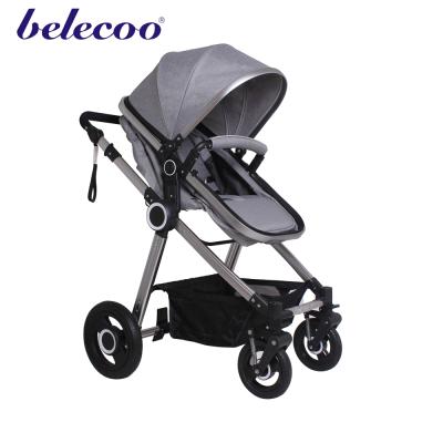 China Carry Baby Belecoo High Landscape Baby Stroller 3 in 1 OEM Baby Pram X5 with EN1888 for sale