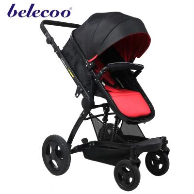 China Belecoo High Quality Elastic Fabric/PU Leather Baby Pram 3 in 1 Baby Buggy /Pushchair/Made in China X6 for sale