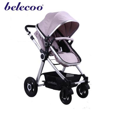 China Canvas fabric hot sales! Husband and wife hand pram! High Landscape Foldable Aluminum Alloy Made Baby Stroller 3 In 1 X5 for sale