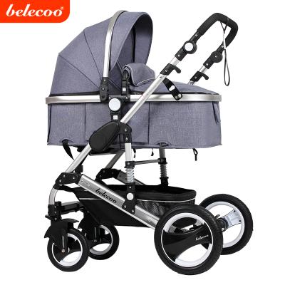 China 2017 Baby Products Baby Stroller Carry Baby Belecoo 3 in 1 535-Q3 Child Pram With Canvas Fabric EN1888 for sale