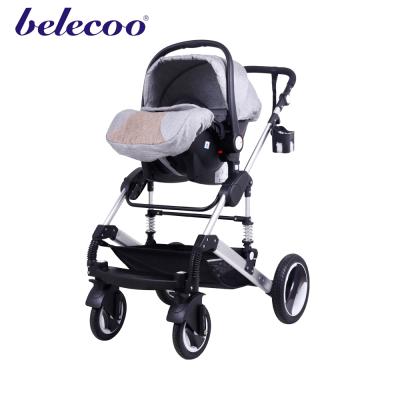 China Fabric belecoo baby+stroller+2-in-1 elastic european standard approval baby stroller with en1888 for sale