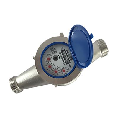 China High Performance 304 Stainless Steel Body Multi-Jet Dial Wet Water Meter for sale