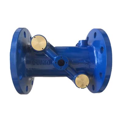 China High Performance Ultrasonic Cast Iron Water Flow Meter Body Housing for sale