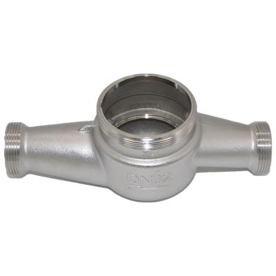 China High Performance Dn32mm Stainless Steel Multi-jet Water Meter Accessory Body for sale