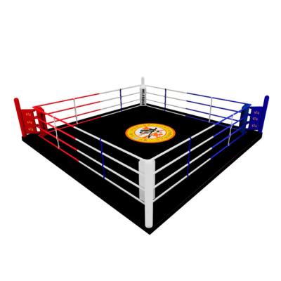 China Standard Size Platform Martial Arts Museum Ring Muttahida Majlis-e-Amal 6X6MX1 Meters Free Standing Fight UFC Ring for sale